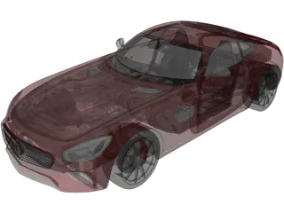 Mercedes-Benz AMG GT (2016) 3D Model preview