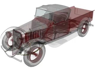 Ford Pickup 3D Model preview