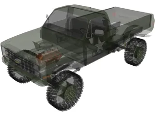 Chevrolet Pickup 3D Model preview