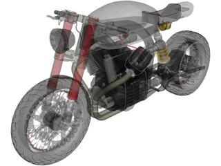 Honda CX500 3D Model preview