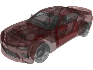 Chevrolet Camaro SS (2016) 3D Model preview