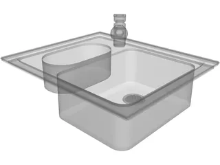 Wash Basin 3D Model preview