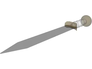 Roman Sword 3D Model preview