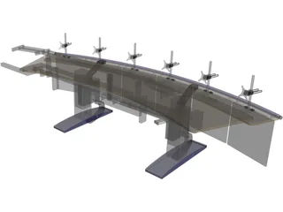 Raised 10cm Clean 3D Model preview