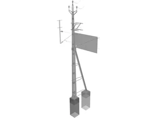 Powerpoles 3D Model preview