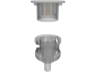 BNC Connectors 3D Model preview