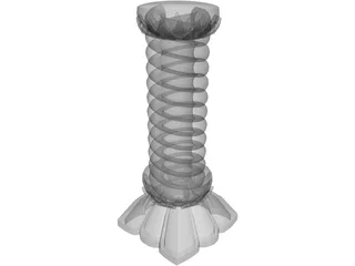 Fantasy Column 3D Model preview