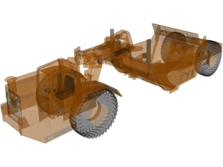 Caterpillar Grader 3D Model preview