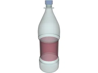 Water Bottle 3D Model preview