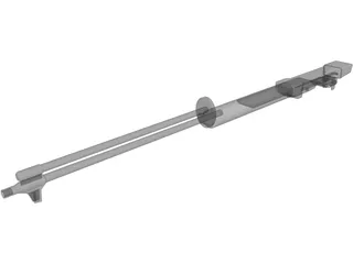 M1 Garand Barrel 3D Model preview