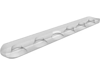Bone Plate 3D Model preview