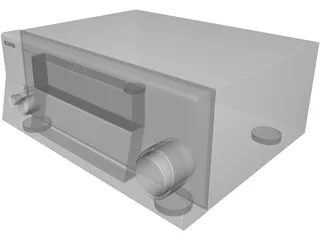 Yamaha Amplifier 3D Model preview