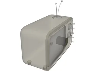 Older Model Television 3D Model preview