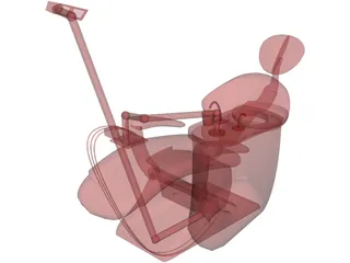 Dental Chair 3D Model preview