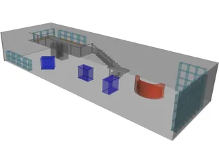 Room and Office 3D Model preview