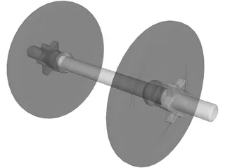 Dumbell 3D Model preview