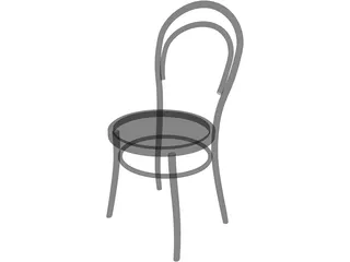 Retro Chair 3D Model preview