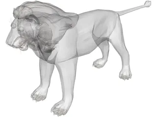 Lion 3D Model preview