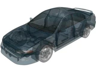 Mitsubishi Galant VR6 3D Model preview