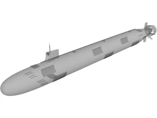 SSN 23 Jimmy Carter 3D Model preview