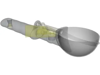 Ice Cream Scoop 3D Model preview