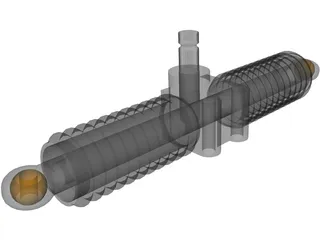 Steering Rack 3D Model preview