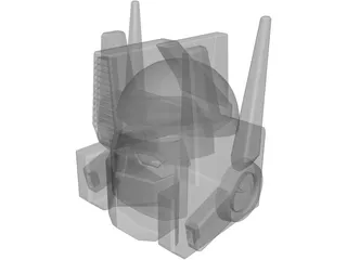 Transformers Optimus Prime Head 3D Model preview