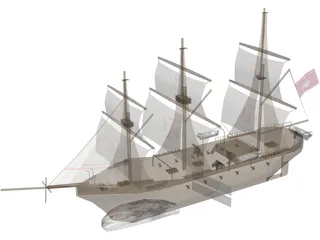 Barco 3D Model preview