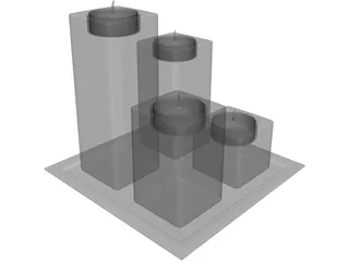 Candlestick 3D Model preview