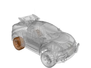 Xeno car 3D Model preview