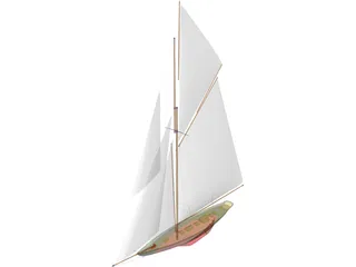 Britannia Sailing Yacht 3D Model preview