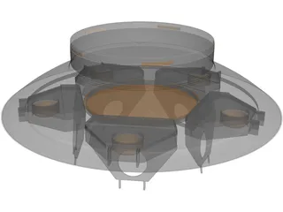UFO (The Invaders) 3D Model preview