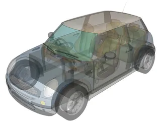 Mini Cooper 3D Model preview