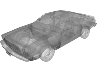 Ford Mustang (1976) 3D Model preview