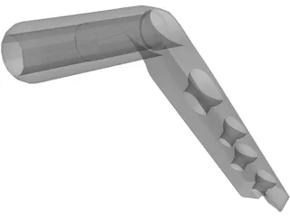 Perthrocantheric Bone Plate 3D Model preview