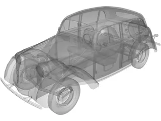 AZLK/Moskvitsch 400 3D Model preview