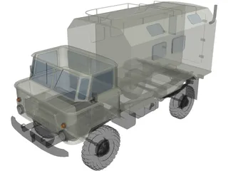 GAZ-66 3D Model preview