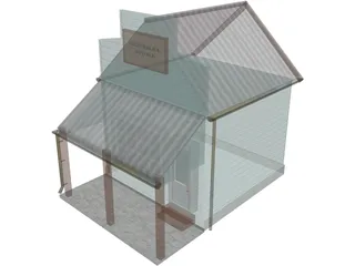 Short Shop 3D Model preview