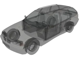 BMW 325i Touring (1995) 3D Model preview