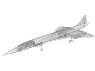 Concorde 3D Model preview