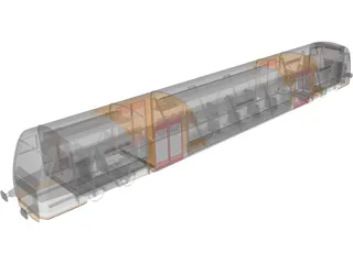 Train Germany 3D Model preview