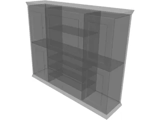 Entertainment Center 3D Model preview