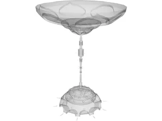 Alien Underwater City 3D Model preview
