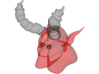 Demon Head 3D Model preview