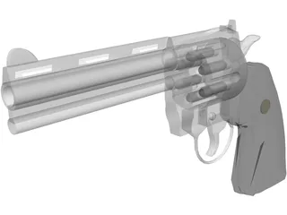 Colt Python 3D Model preview