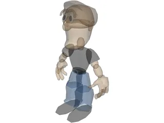 Retroboy 3D Model preview