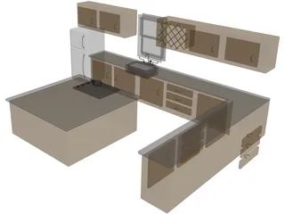 Kitchen 3D Model preview