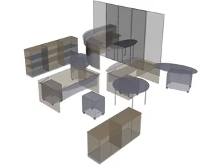 Office 3D Model preview