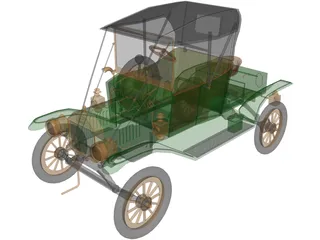 Ford T12 3D Model preview