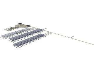 Boat Docks 3D Model preview